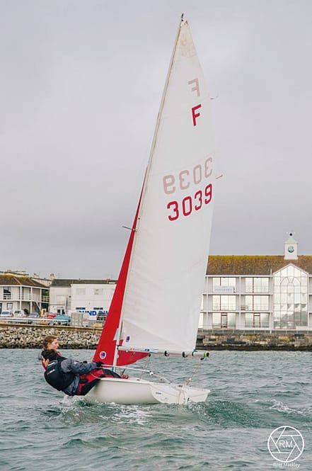 Oliver Kidd and Ariane De Saint Victor battled strong gusts to a 2nd place finish // Ross Mackley  