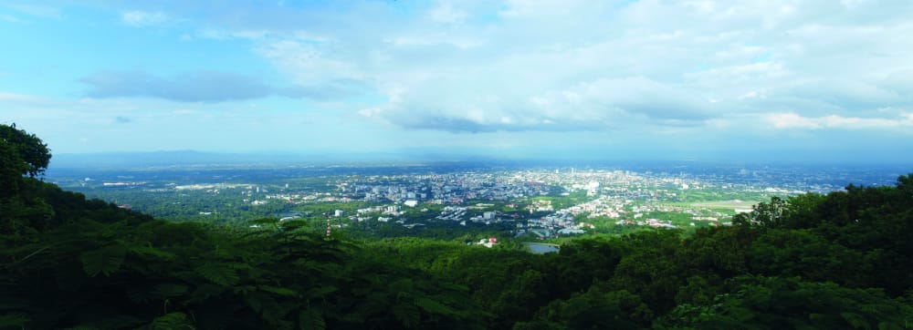 Breath-taking views of Chiang Mai from above are worth every turn of the pedal // Flickr