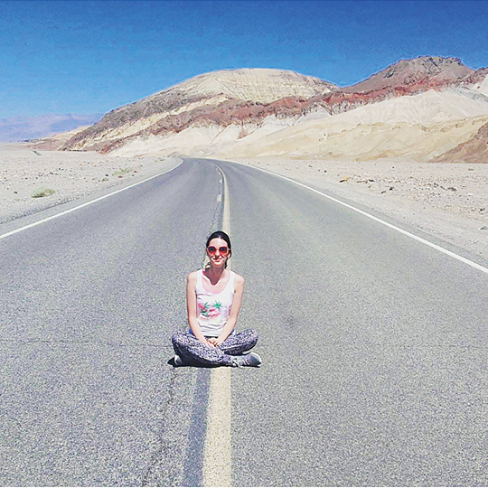 Empty off-season roads in Death Valley // Edita Pileckyte