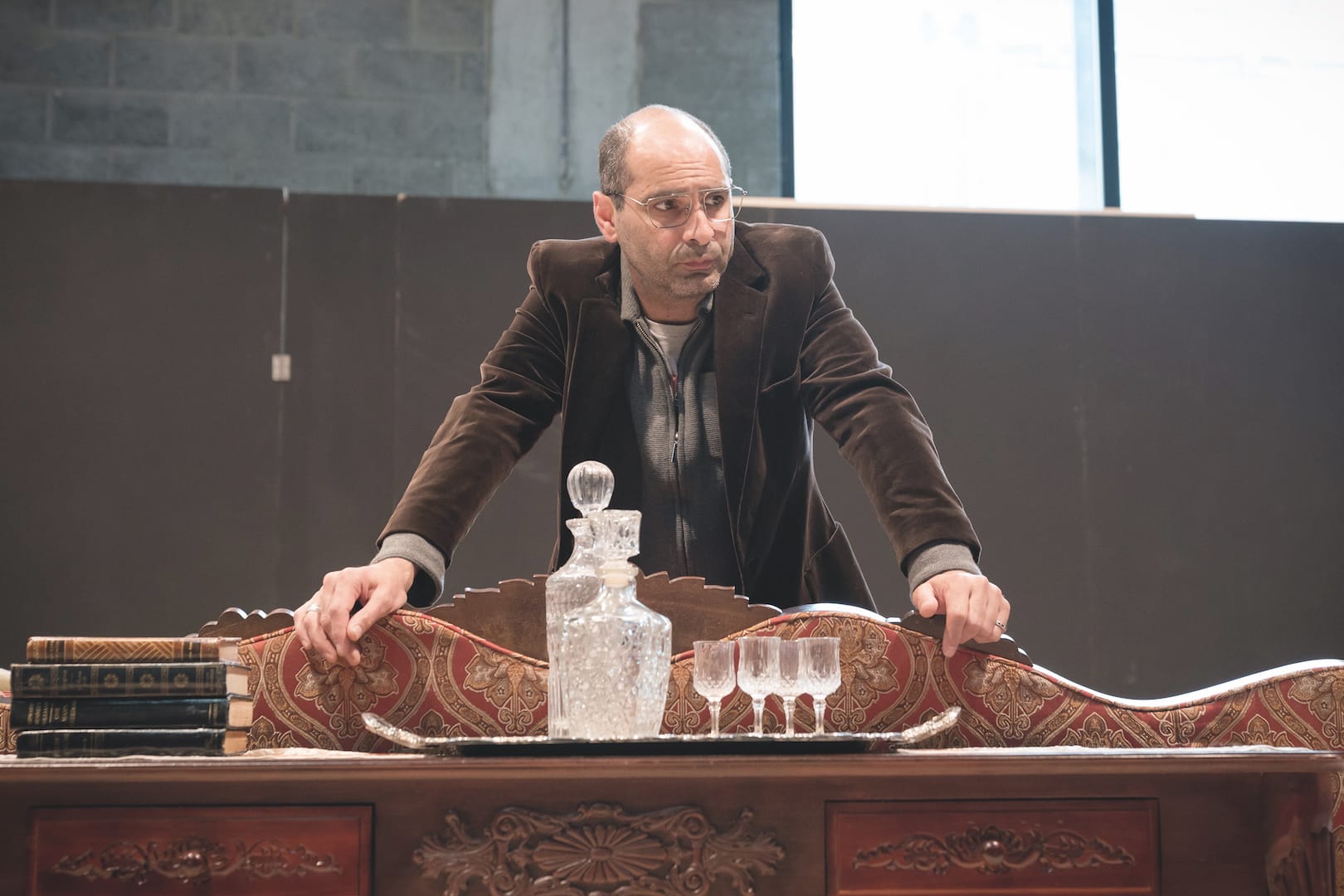 Zubin Varla in rehearsals for Fun Home // Marc Brenner