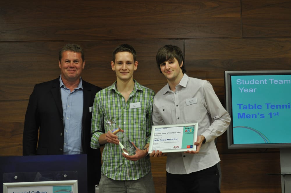 Student Team of the Year: Table Tennis Men’s 1st team