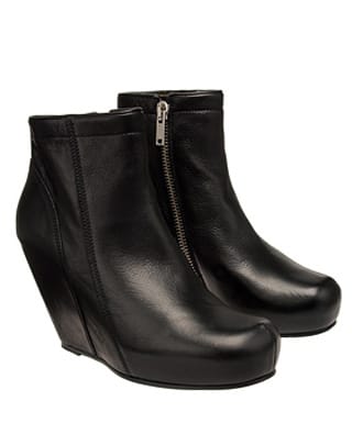 Rick Owens wedge boots 