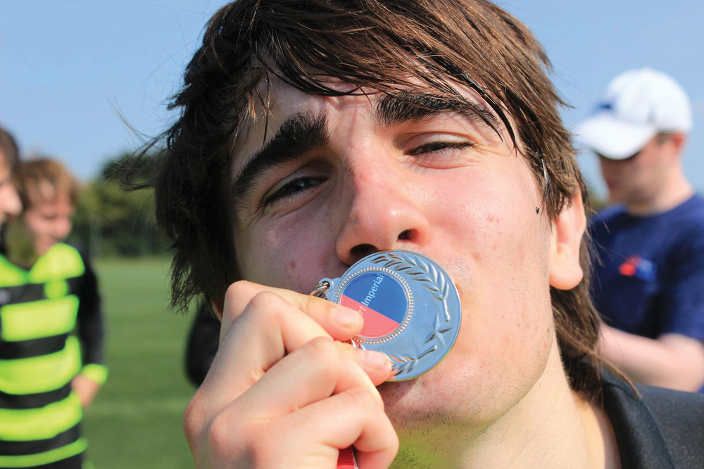 Victory is sweet for Southwell. Sport Imperial medals even sweeter