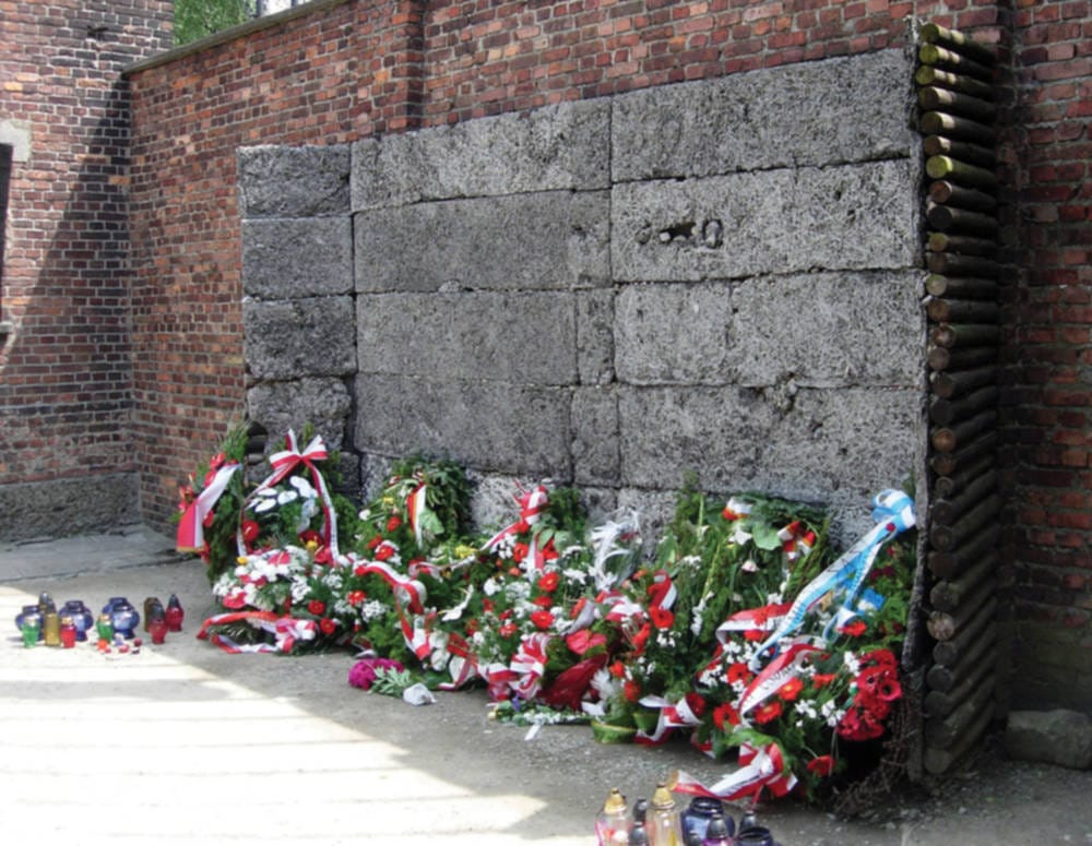 Execution wall in Auschwitz I