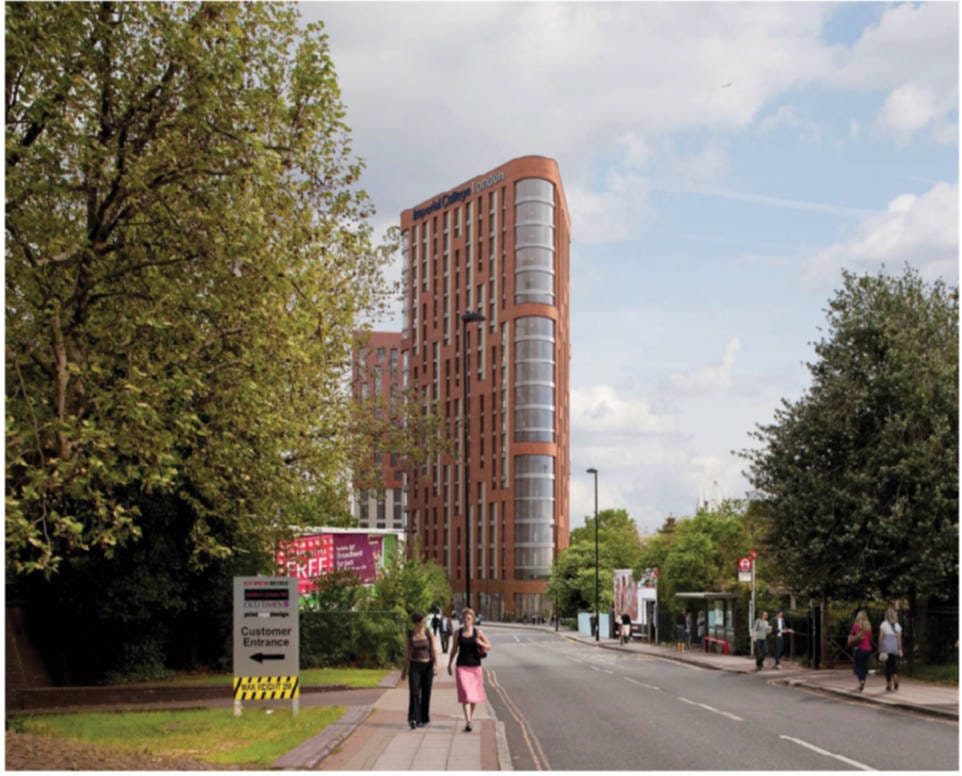 Artistic impression of plan for North Acton Halls