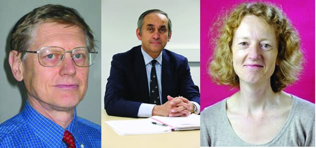 From left to right: Professor Sir Steve Bloom, Lord Darzi, Professor Joanna Haigh