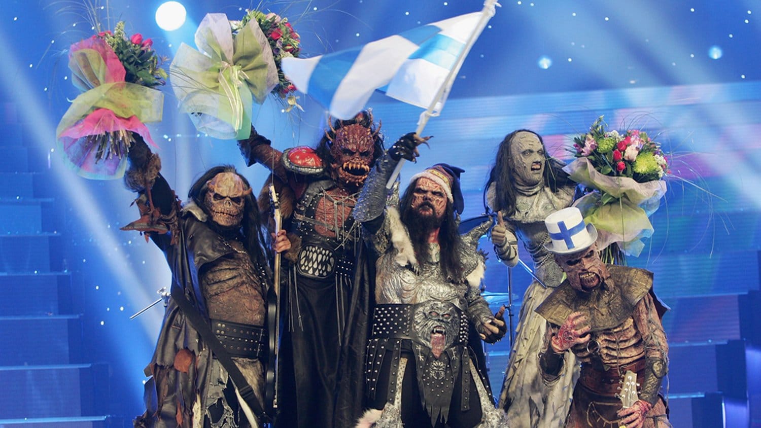 Lordi, the Finnish heavy metal band who won in 2006