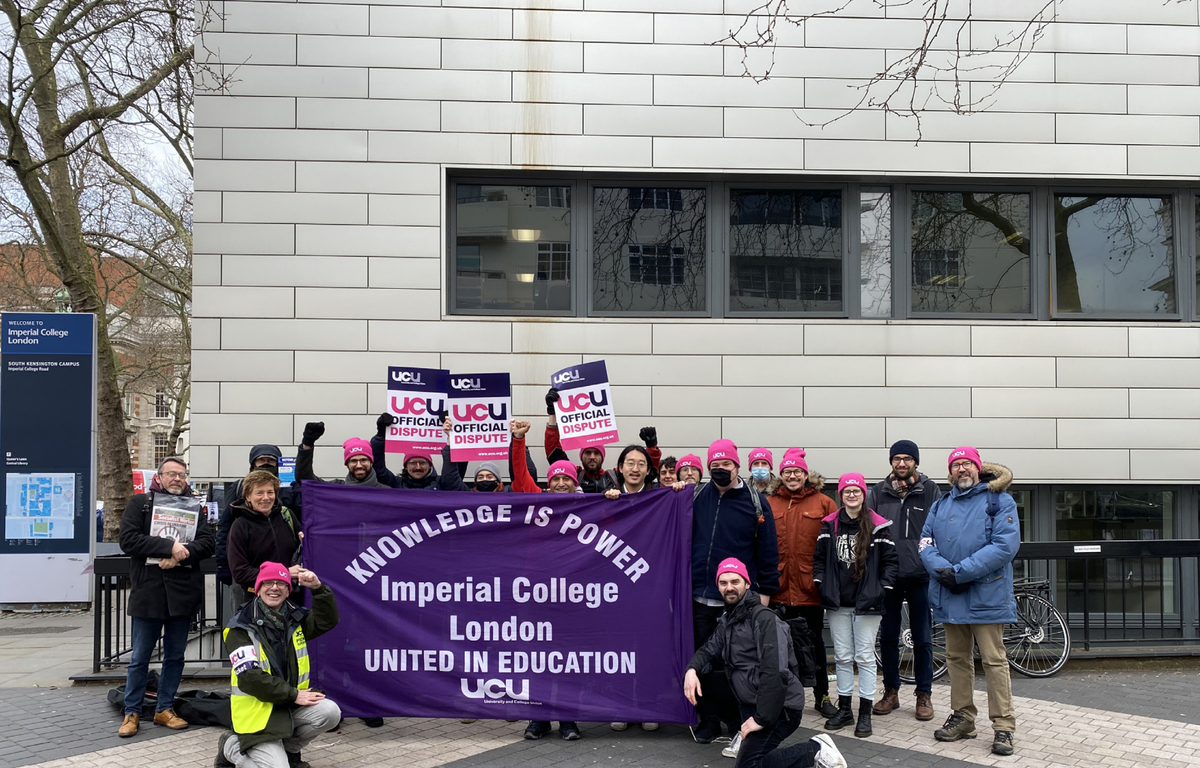 Imperial UCU members to strike on 24th, 25th & 30th November