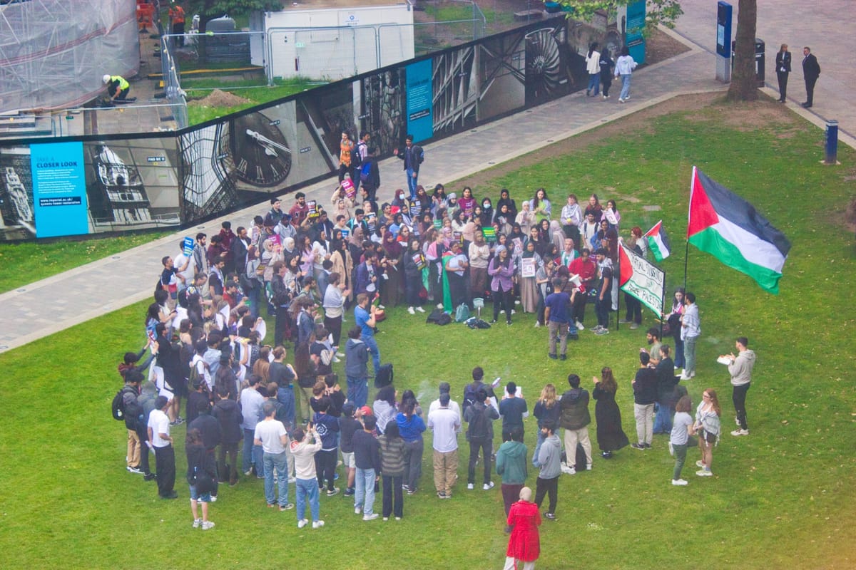 Record turnout for rally protesting Imperial’s response to Gaza conflict