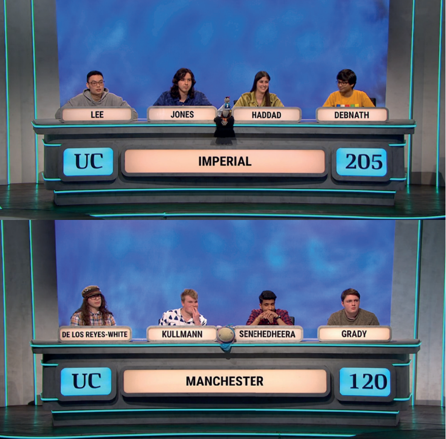 Imperial first team to qualify for University Challenge semi-finals