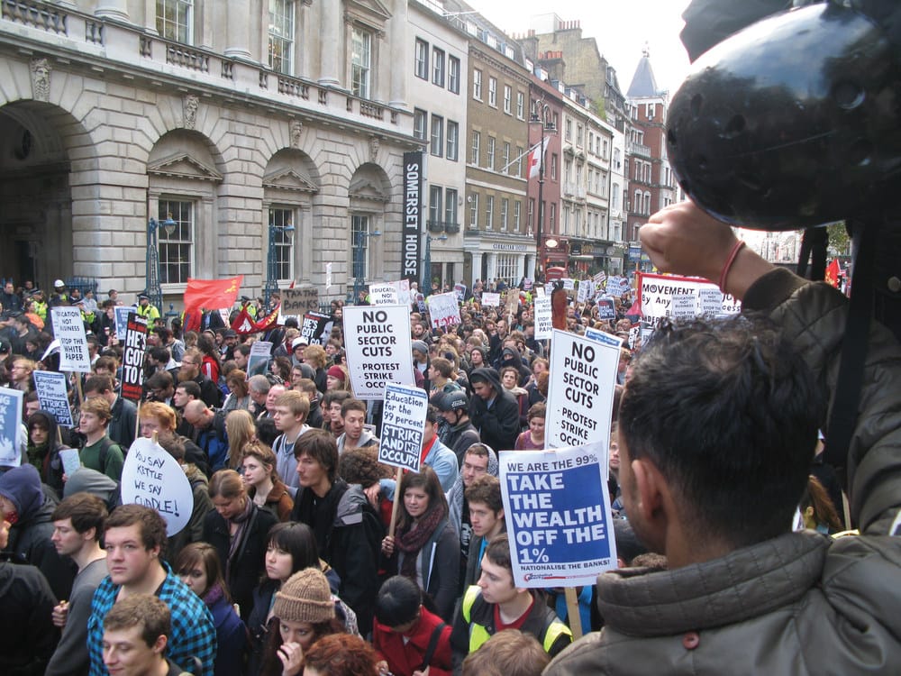 Students take to the streets