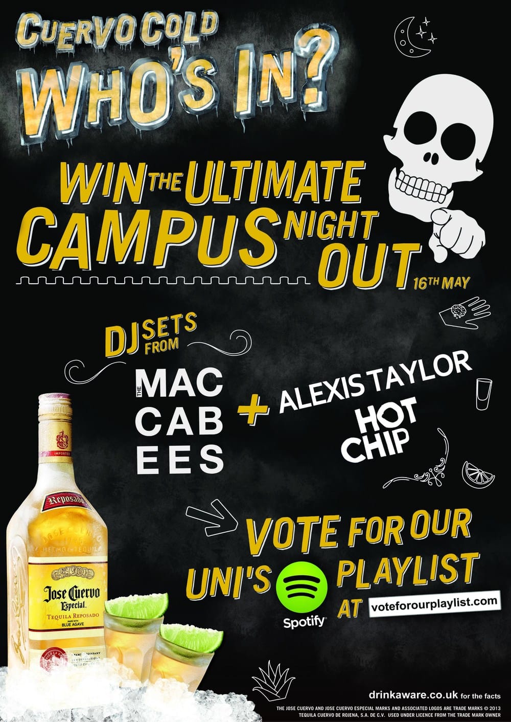 Free tequila from IC Radio with voteforourplaylist.com!
