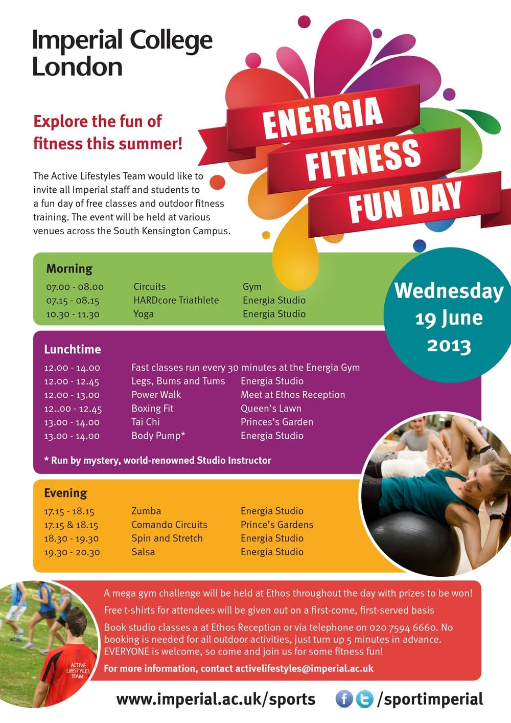 Energia Fitness fun day next week
