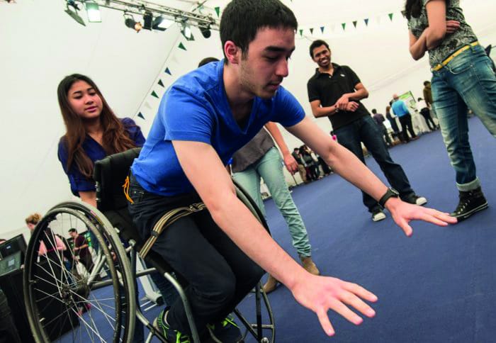 Self-righting wheelchair technology developed by students
