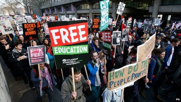 Students march for Free Education
