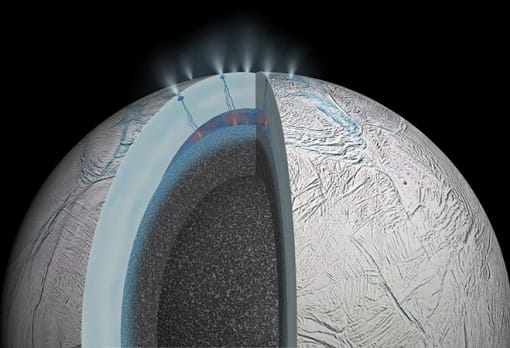 Warm oceans found on Saturn’s moon Enceladus
