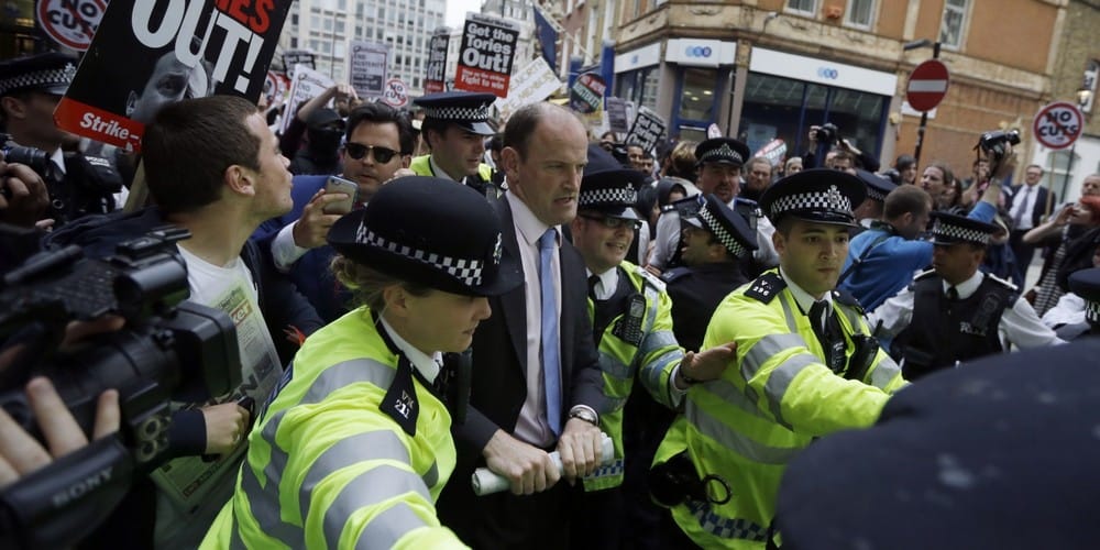 Anti-Austerity Protests take place in Central London
