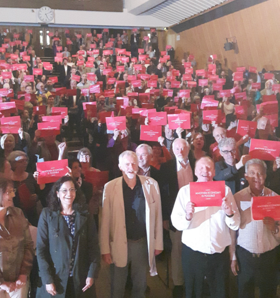 Jeremy Corbyn hosts economy event in Sherfield