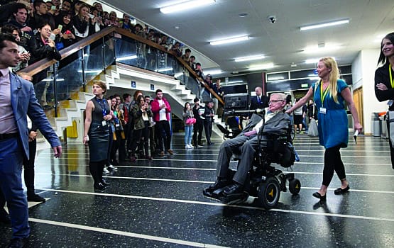 Professor Hawking visits Imperial
