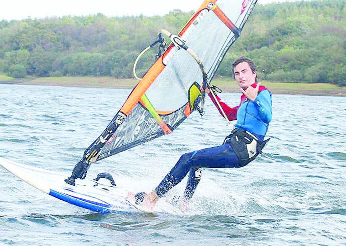 Strong wind no problem for IC Windsurfers