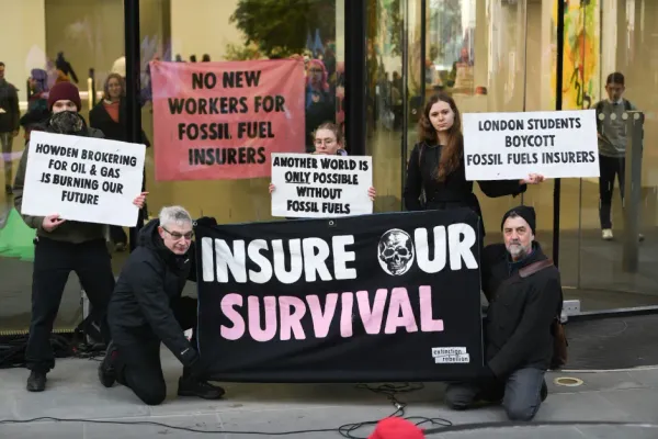 Students protest at insurance broker Howden