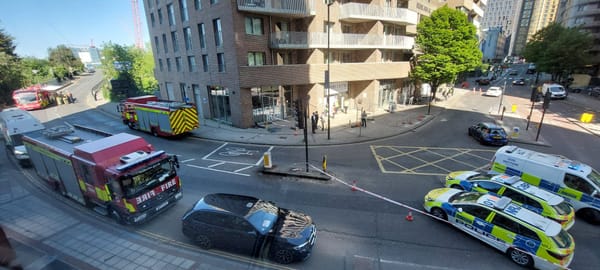 Police and fire services spotted in North Acton