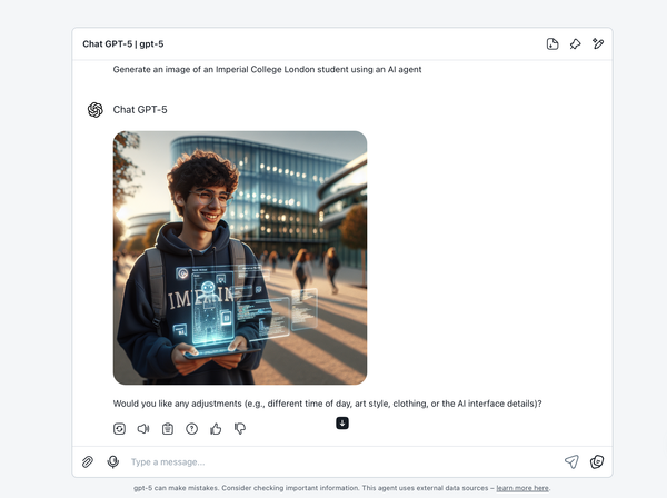 Imperial grants all staff and students access to AI models including ChatGPT-5