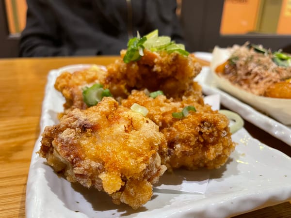 Crispy Chicken Karaage along wih some kewpie mayo