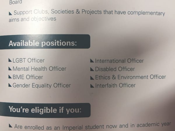 Union apologise after calling Disabilities Officer 'Disabled Officer'