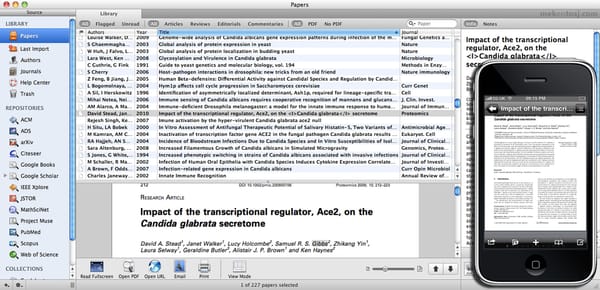 Sort your journal library out with Papers for Mac
