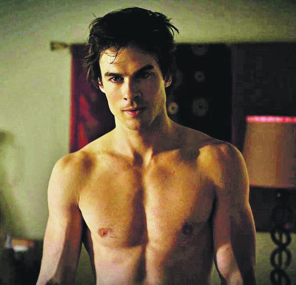 The actor who plays the hero off-screen instead of on – Ian Somerhalder