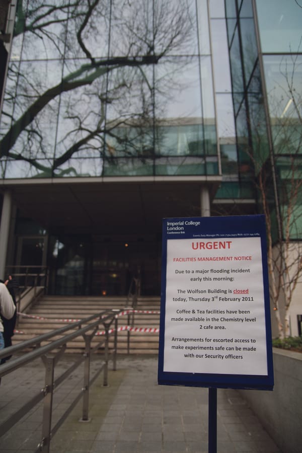 Major flooding shuts Biochemistry
