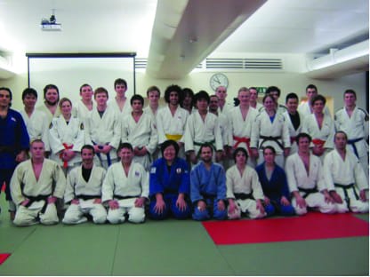 Olympian visits IC Judo