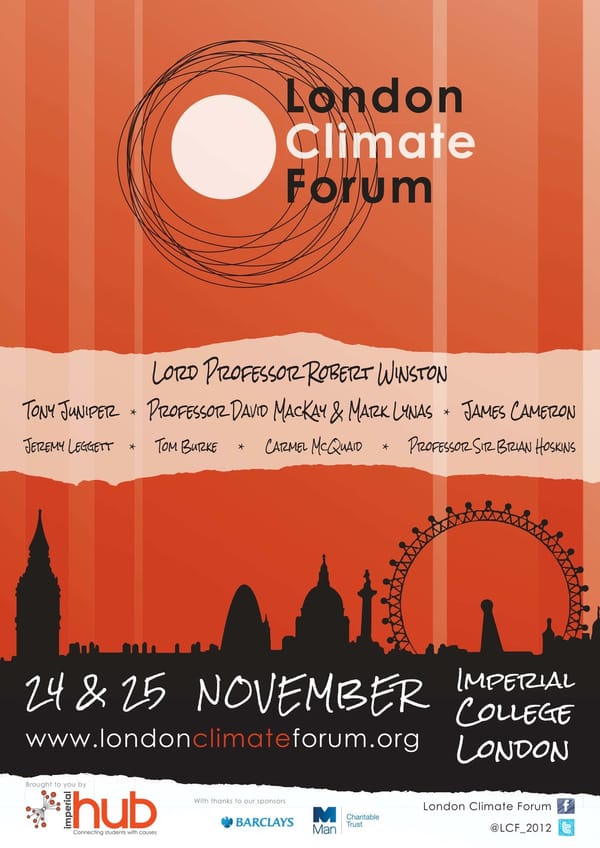 The London Climate Forum 2012
