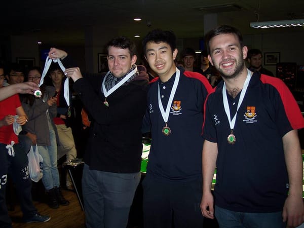 Snooker and Pool win first medal in Shield