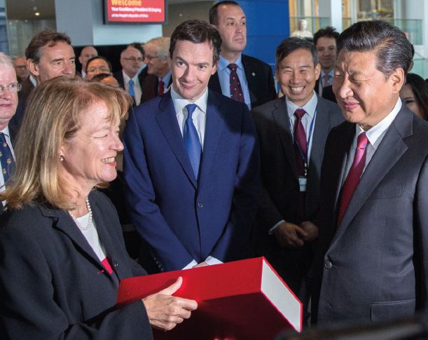 Alice Gast welcoming President Xi Jinping