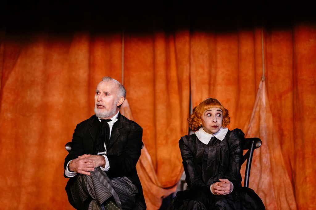 Thumbnail The Chairs At The Almeida Marcello Magni And Kathryn Hunter  Photo Helen Murray 4